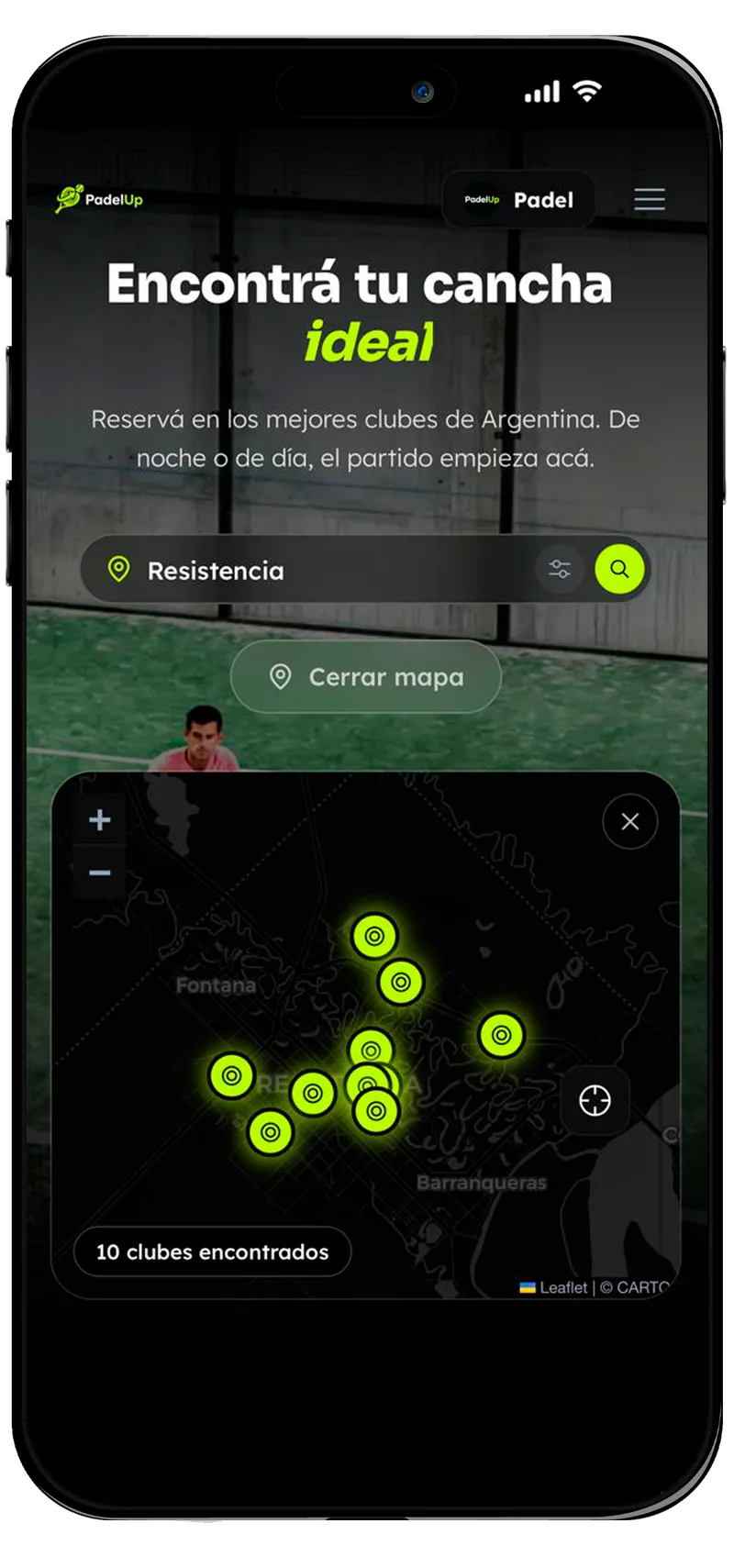 Encontrá tu cancha